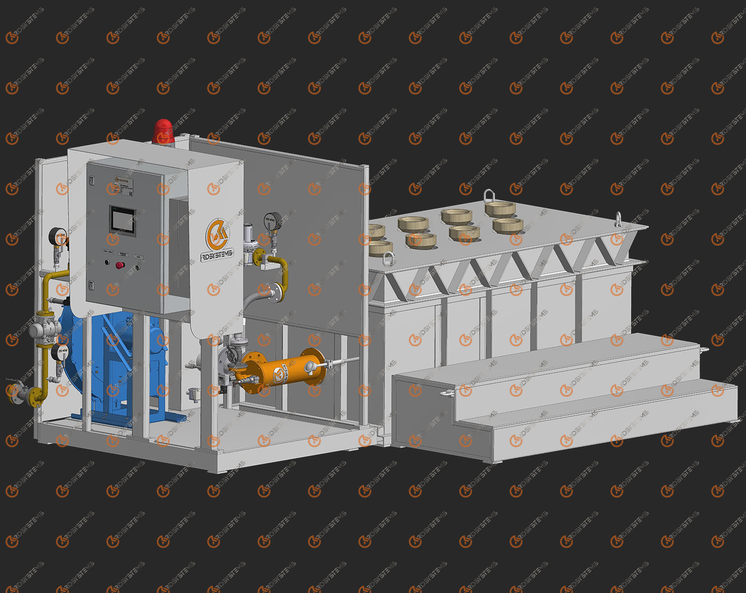 3D-модель: Печь нагрева погружных стаканов