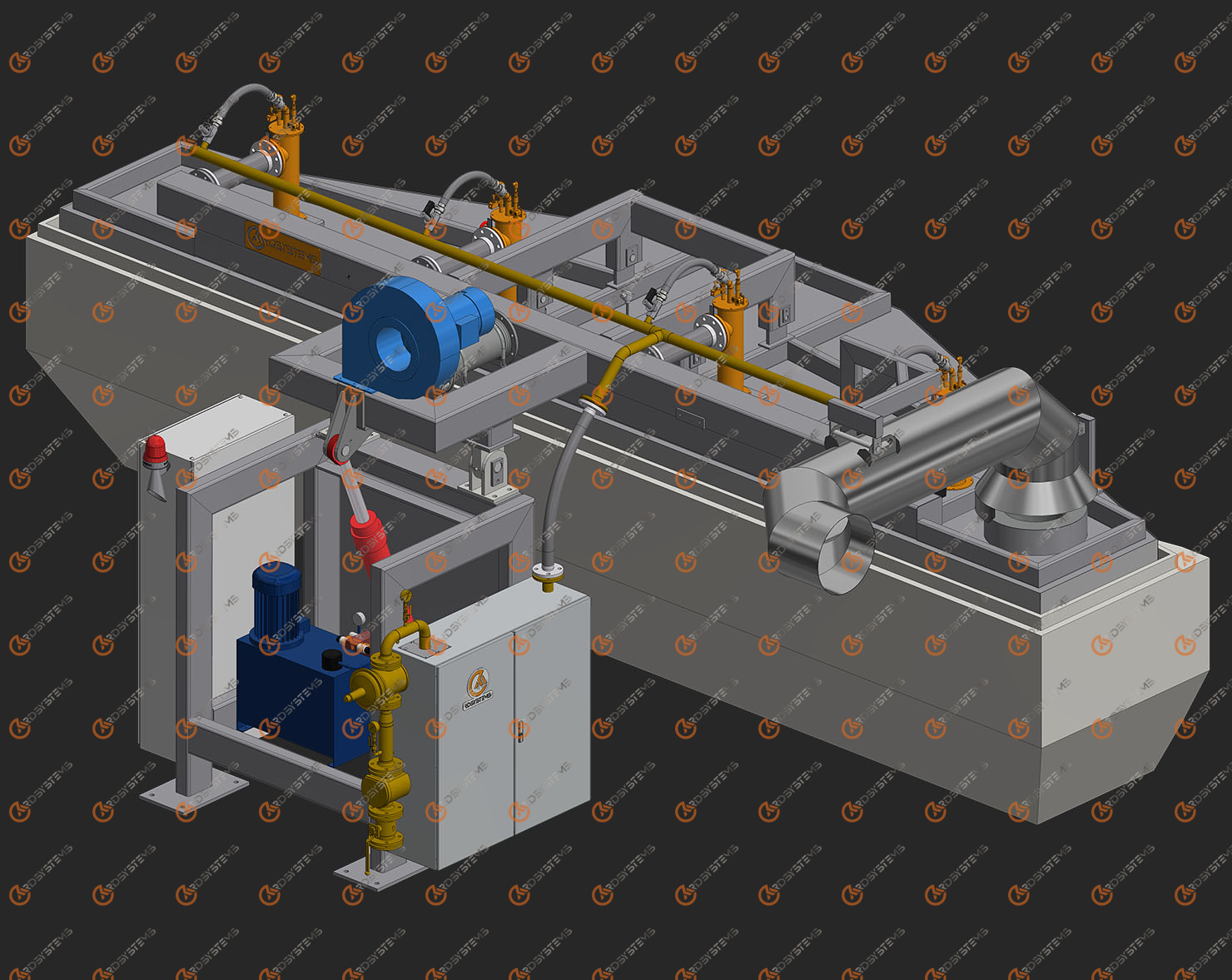 3D-модель: Стенд сушки промковшей